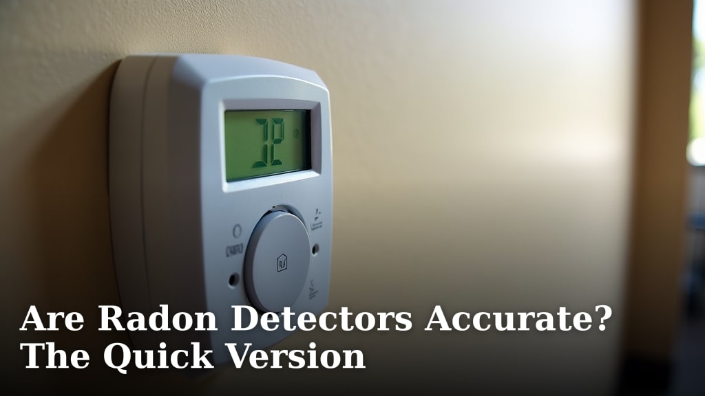 Are Radon Detectors Accurate? The Quick Version