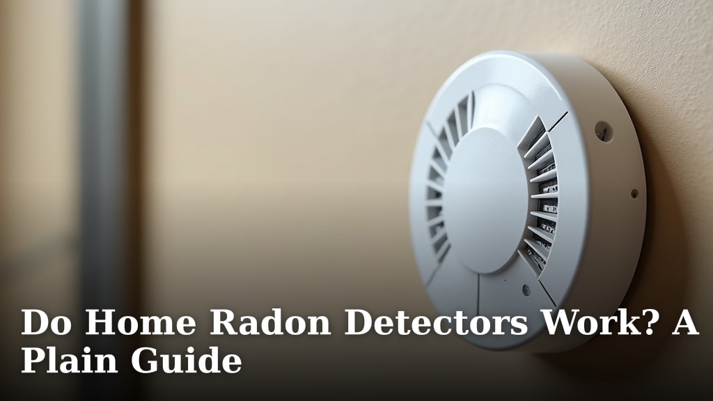 Do Home Radon Detectors Work? A Plain Guide