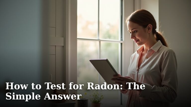How to Test for Radon: The Simple Answer