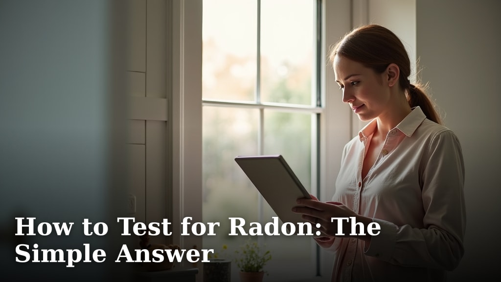 How to Test for Radon: The Simple Answer