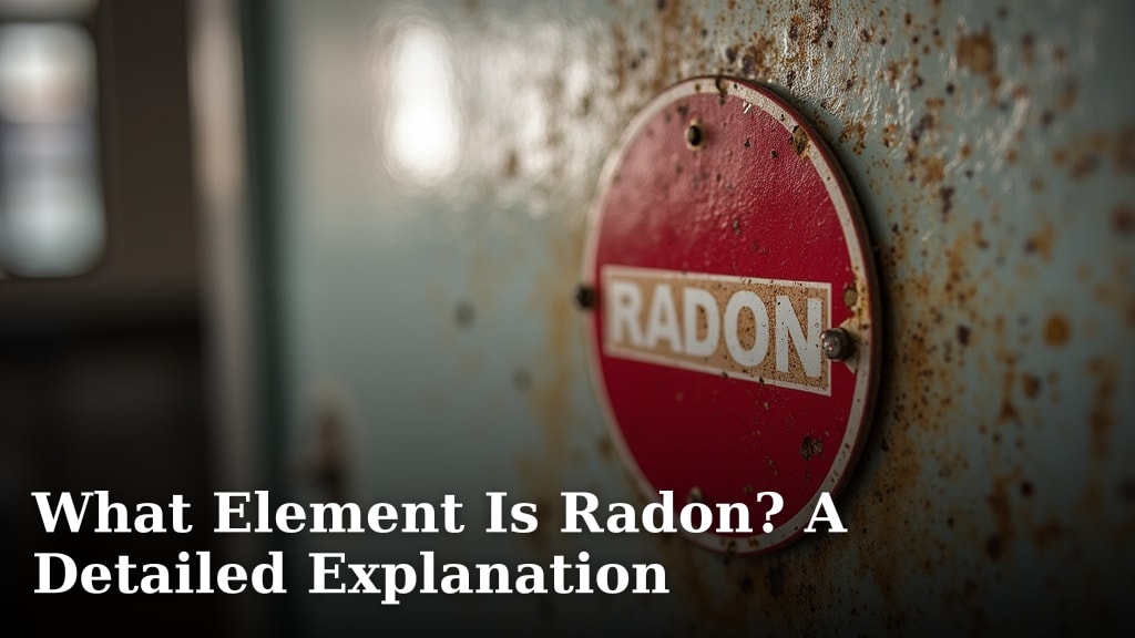 What Element Is Radon? A Detailed Explanation