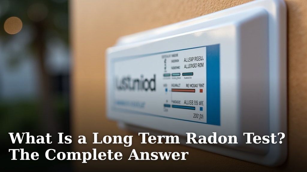 What Is a Long Term Radon Test? The Complete Answer