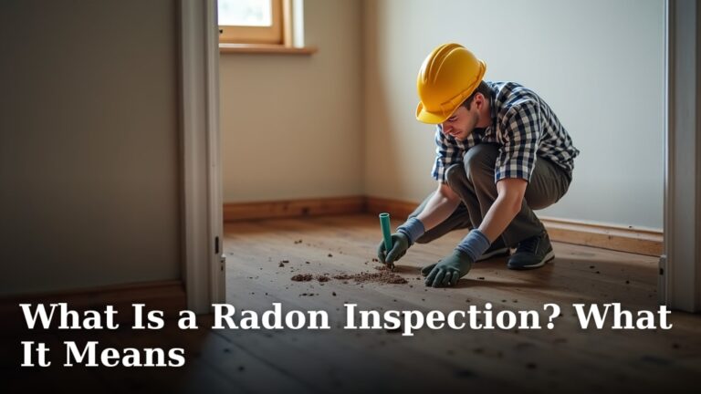 What Is a Radon Inspection? What It Means