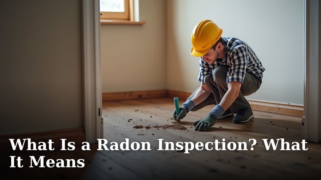 What Is a Radon Inspection? What It Means
