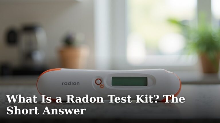 What Is a Radon Test Kit? The Short Answer