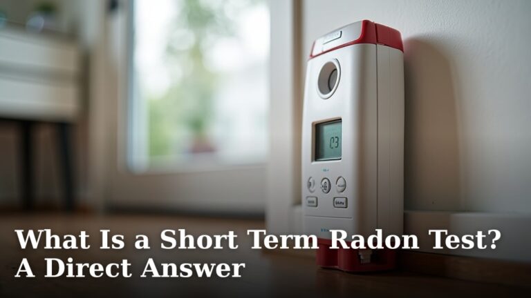 What Is a Short Term Radon Test? A Direct Answer