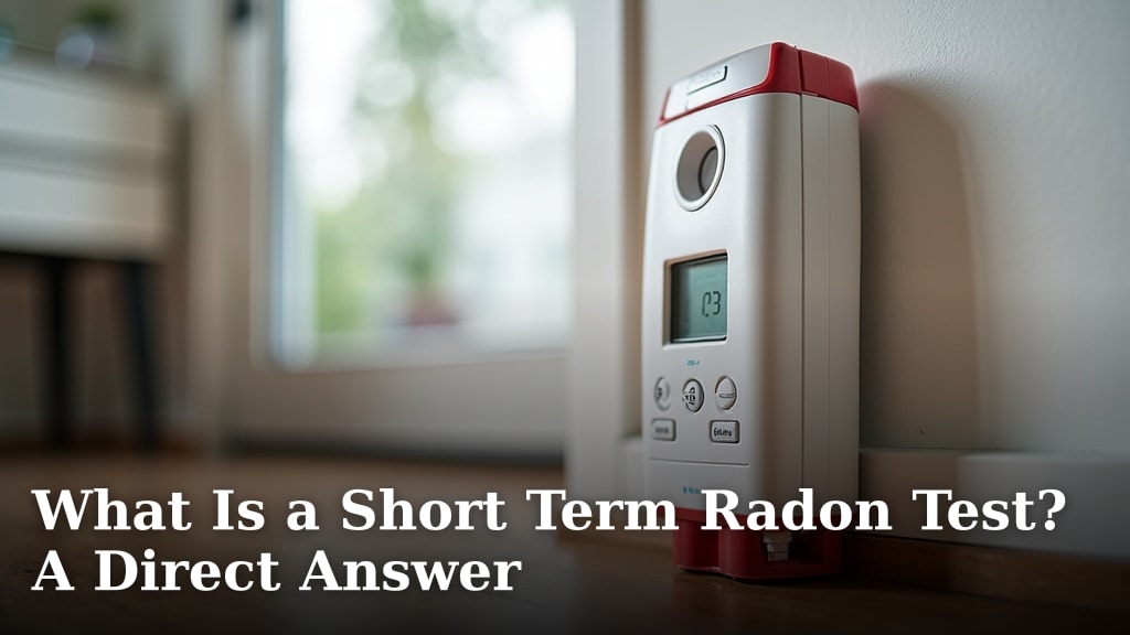 What Is a Short Term Radon Test? A Direct Answer